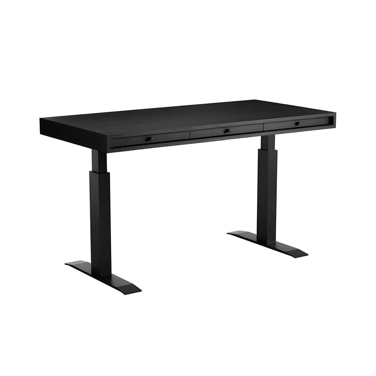 JFK Home Desk: Adjustable Legs + Black Ash