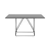 JG Table: Square + Black Linoleum + Black