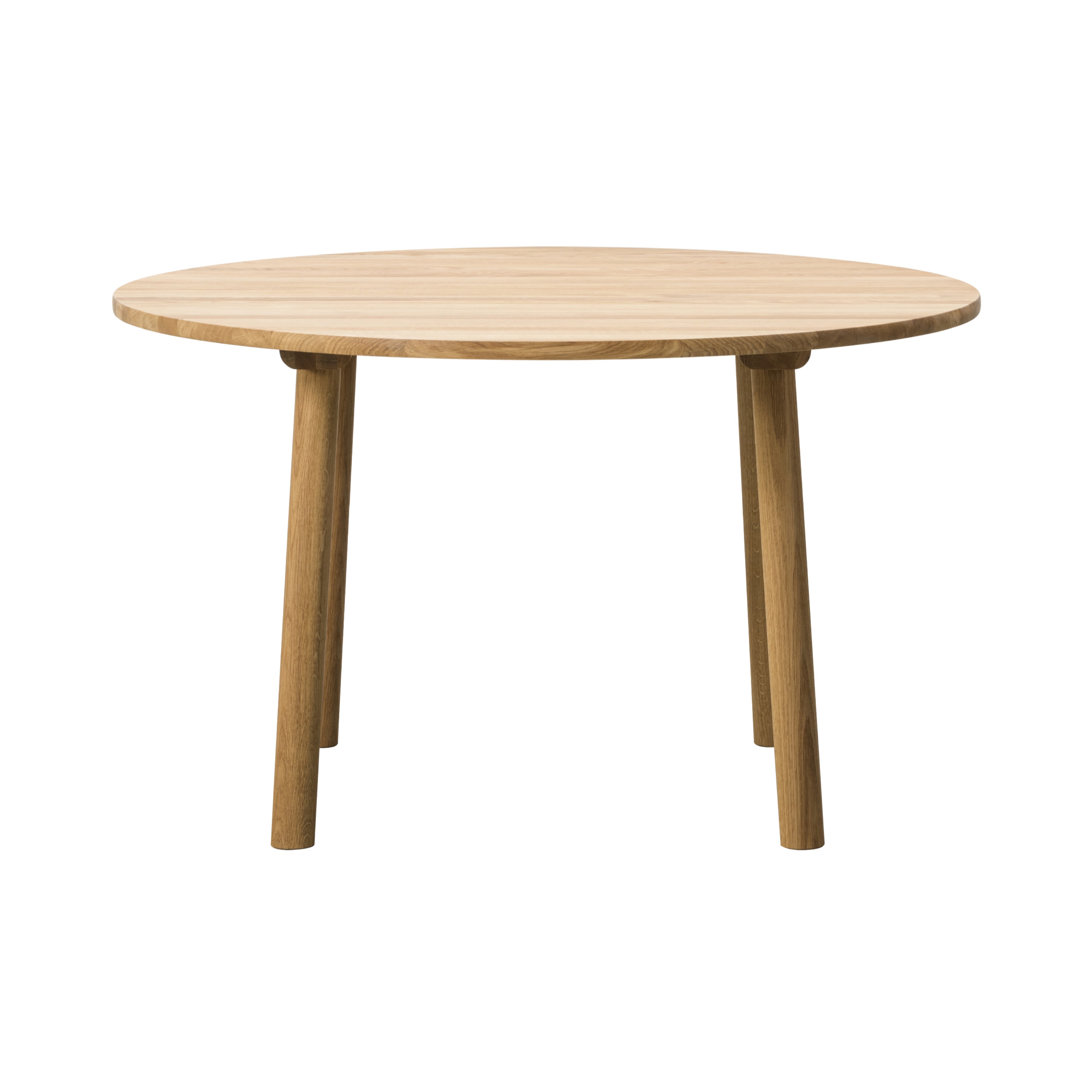 Taro Dining Table: Round + Oiled Oak