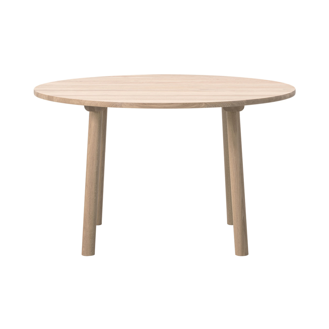 Taro Dining Table: Round + Soaped Treated Oak