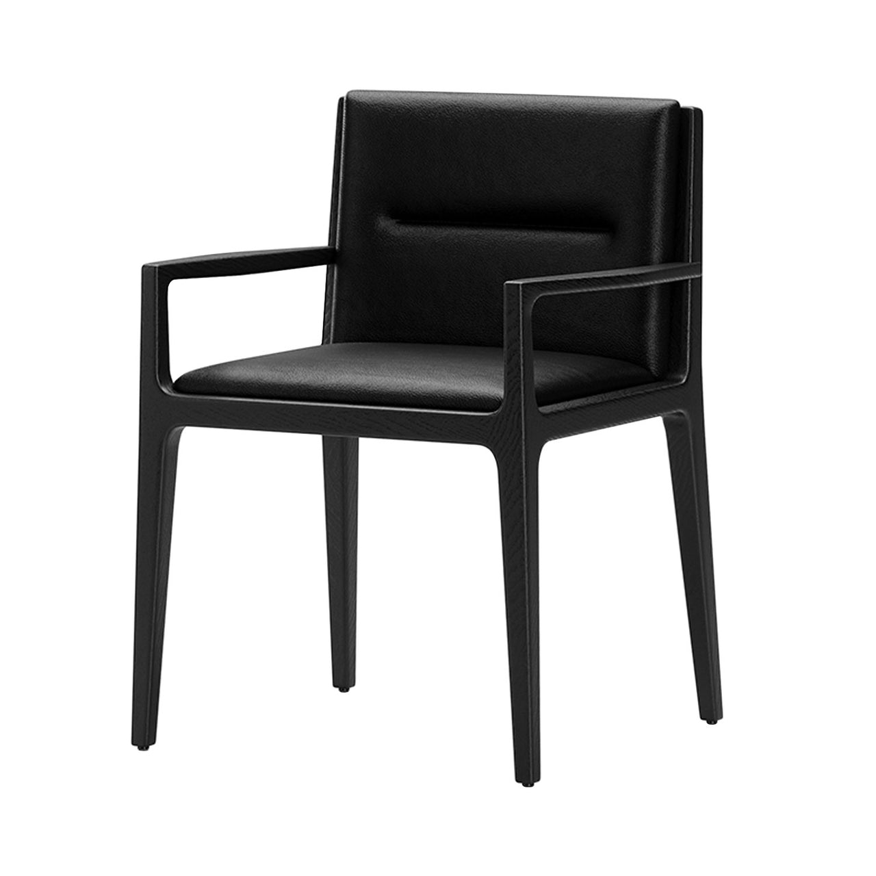 Jona Dining Armchair: Black Oak