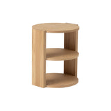 Cove Side Table: American Oak