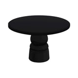 Container Round Table: Large + New Antiques + Jet Black + Black