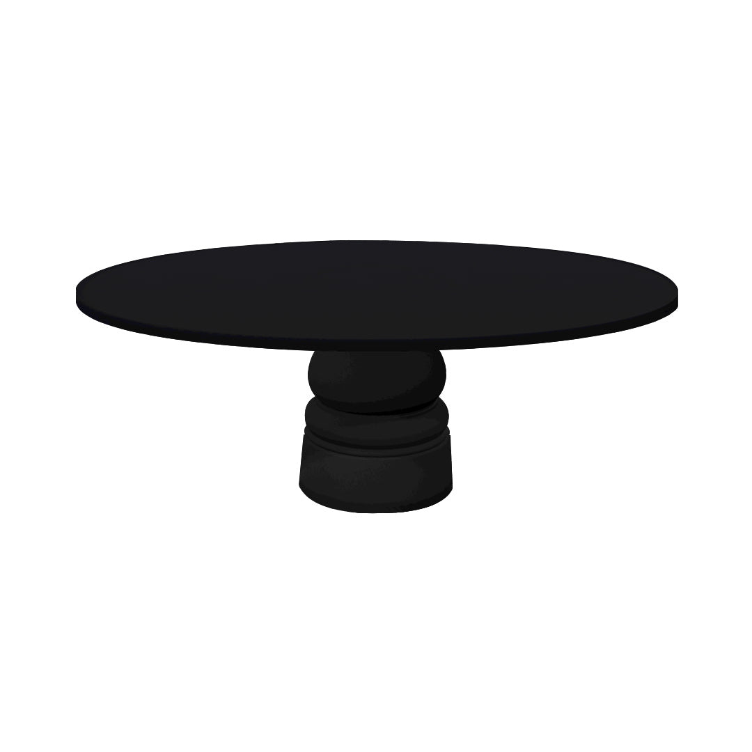 Container Oval Table: Small + New Antiques + Jet Black + Black