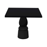Container Square Table: Large + New Antiques + Jet Black + Black