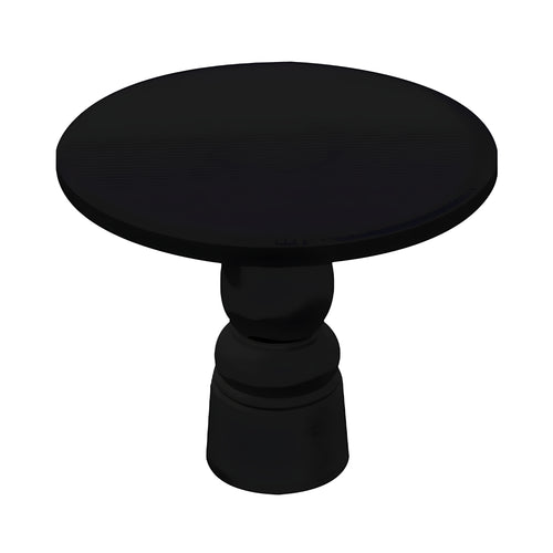 Container Round Table: Small + New Antiques + Jet Black + Black
