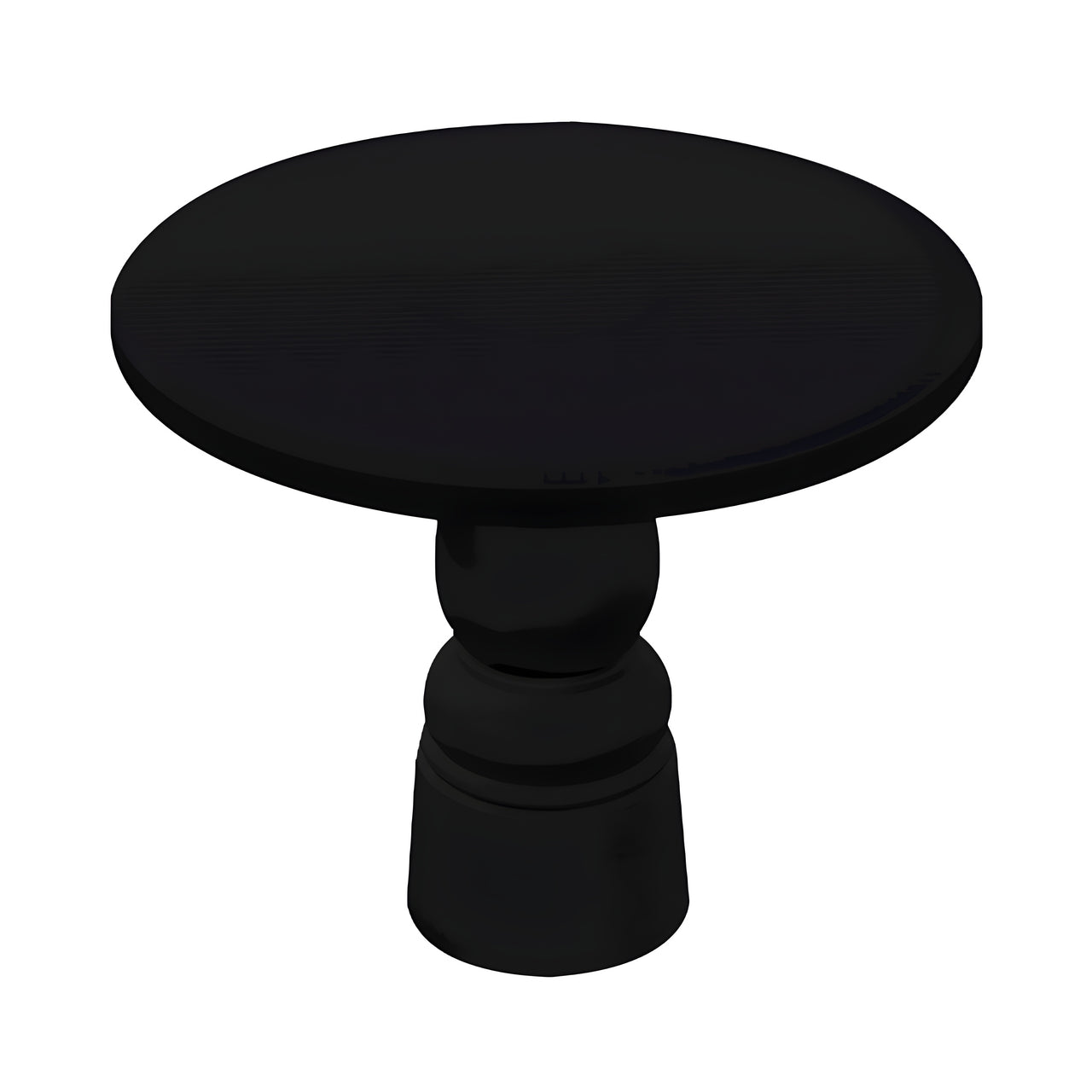 Container Round Table: Small + New Antiques + Jet Black + Black