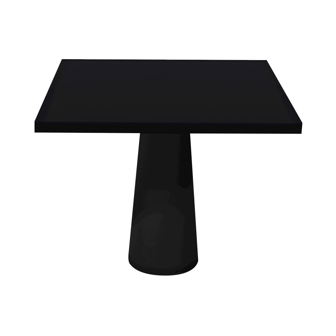 
Container Square Table: Large + Cable Feed + Jet Black + Black