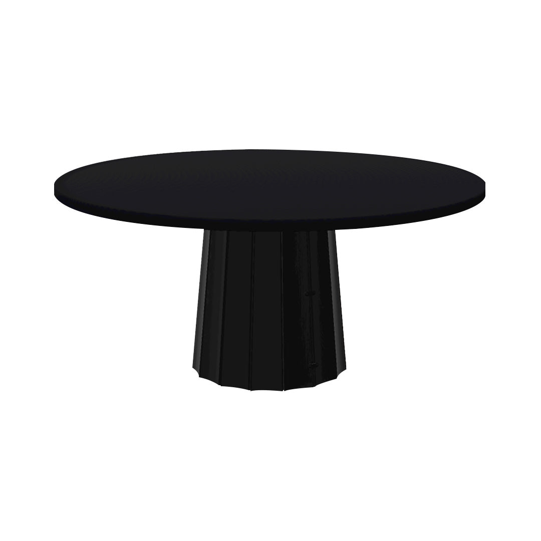 Container Round Table: Extra Large + Bodhi Cover + Jet Black + Black