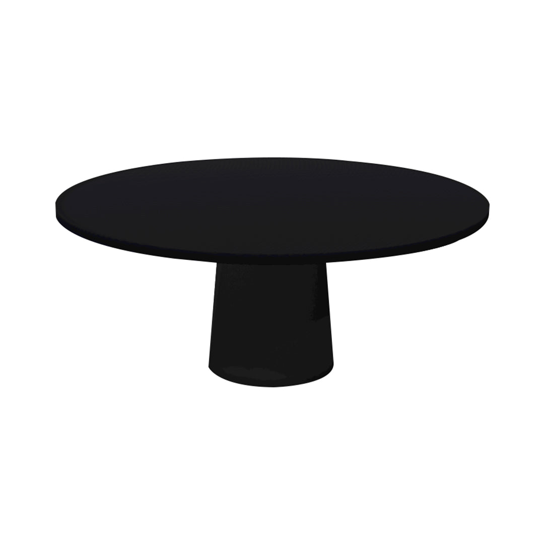 Container Round Table: XXL + Cable Feed + Jet Black + Black