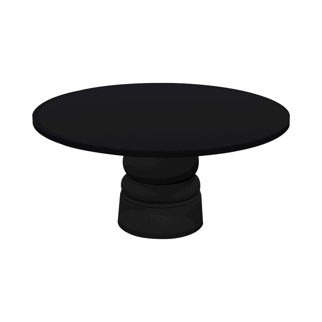 Container Round Table: XXL + New Antiques + Jet Black + Black