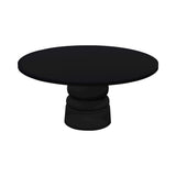 Container Round Table: XXL + New Antiques + Jet Black + Black