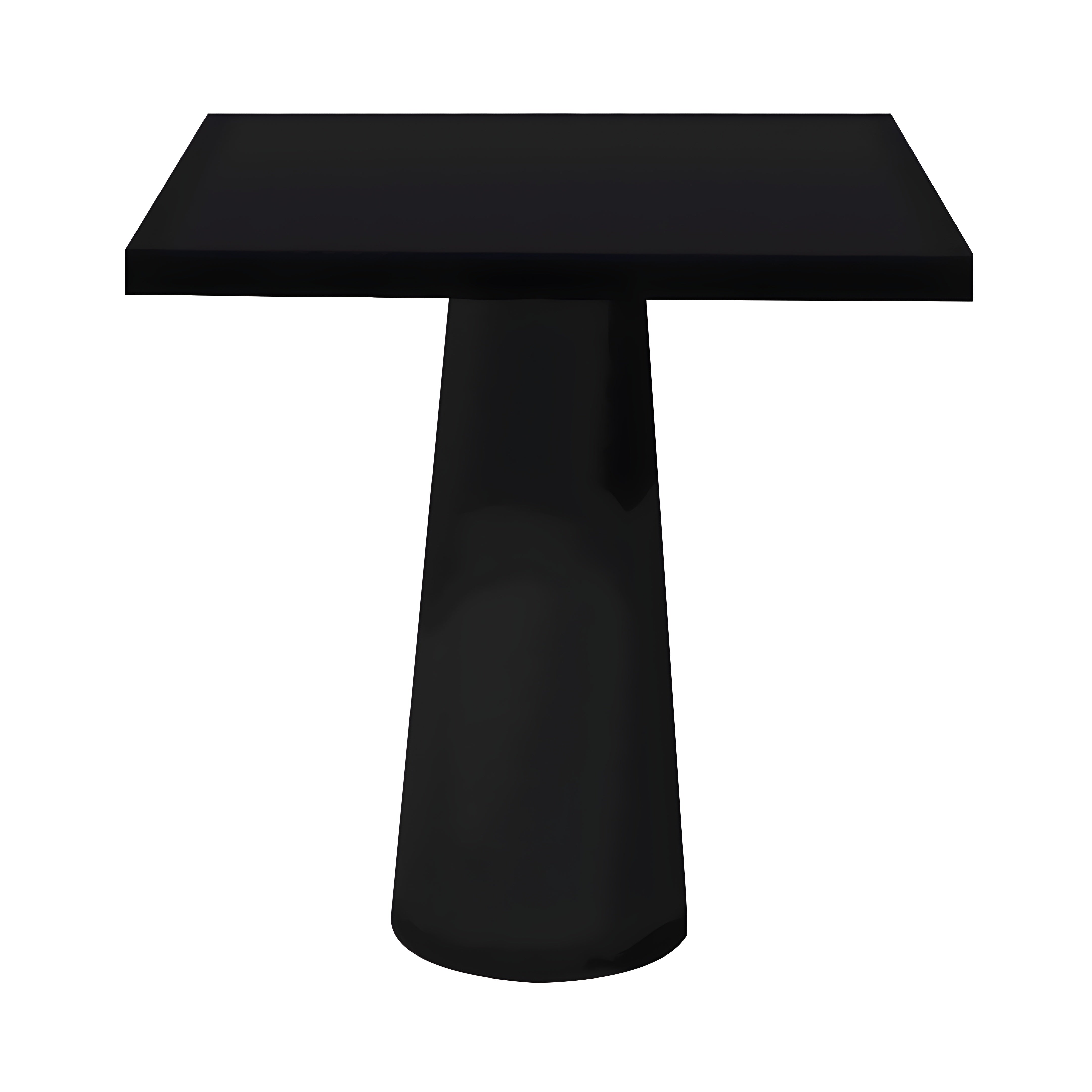 Container Square Table: Small + Jet Black + Black