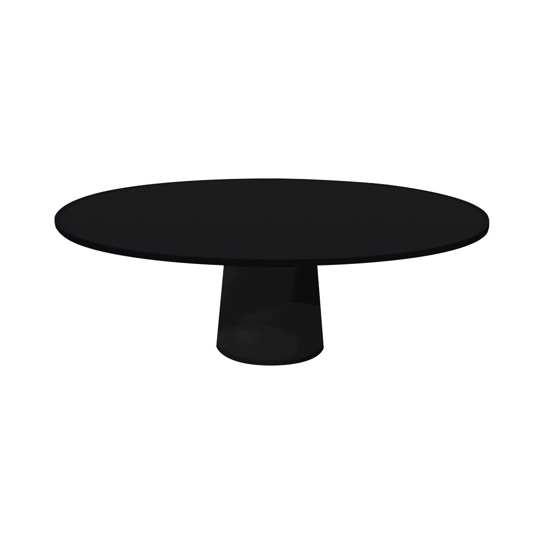 Container Oval Table: Small + Jet Black + Black