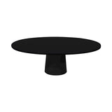 Container Oval Table: Small + Jet Black + Black