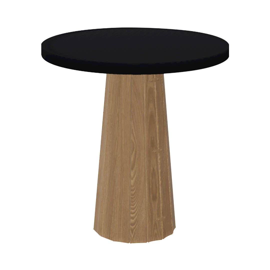 Container Round Table: Extra Small + Bodhi Cover + Jet Black + Natural Oil