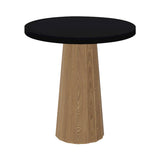 Container Round Table: Extra Small + Bodhi Cover + Jet Black + Natural Oil