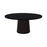 Container Round Table: Extra Large + Bodhi Cover + Wenge Stained + Black