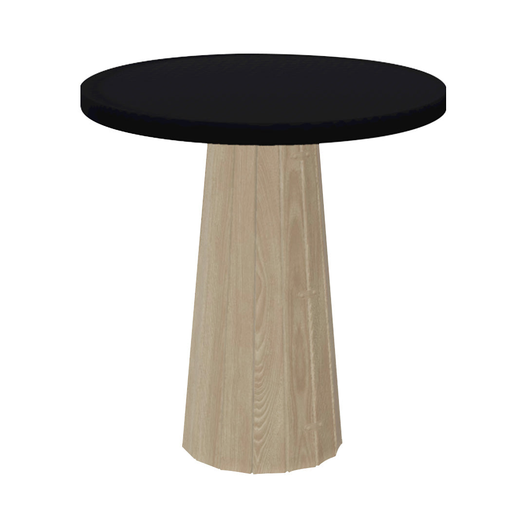 Container Round Table: Extra Small + Bodhi Cover + Jet Black + White wash