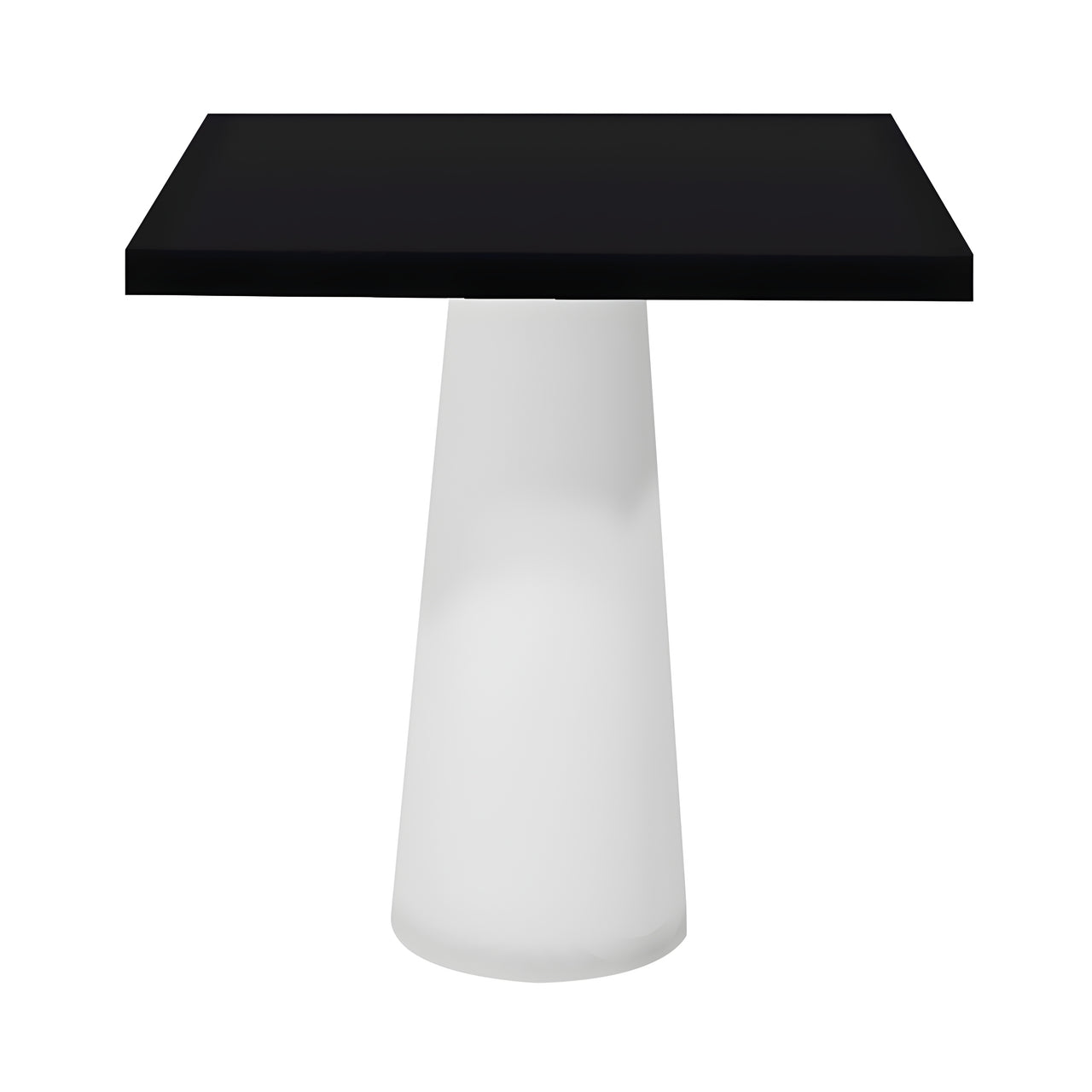Container Square Table: Small + Jet Black + White