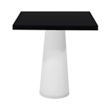Container Square Table: Small + Jet Black + White