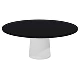 Container Round Table: XXL + Jet Black + White