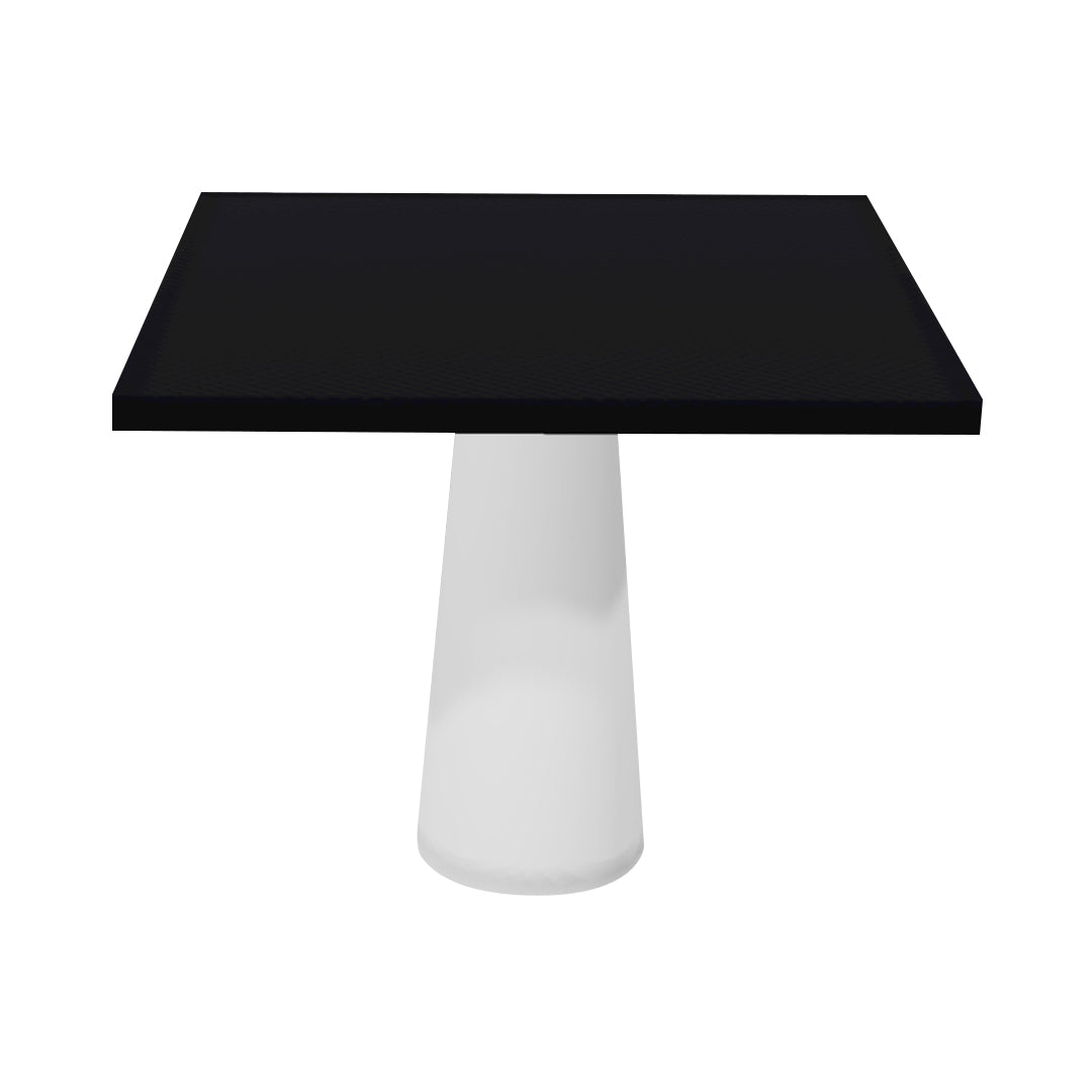 
Container Square Table: Large + Cable Feed + Jet Black + White