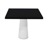 
Container Square Table: Large + Cable Feed + Jet Black + White