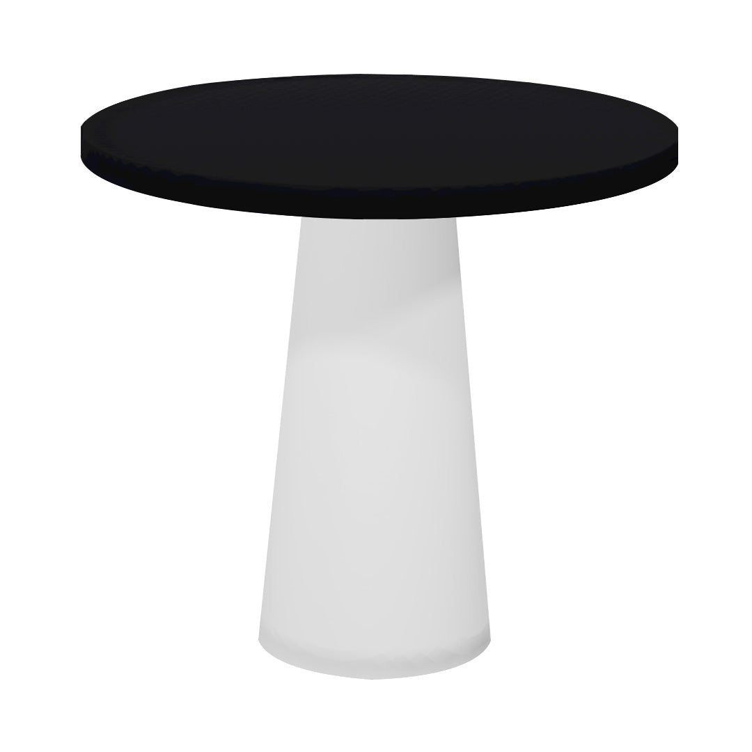 Container Round Table: Extra Small + Jet Black + White