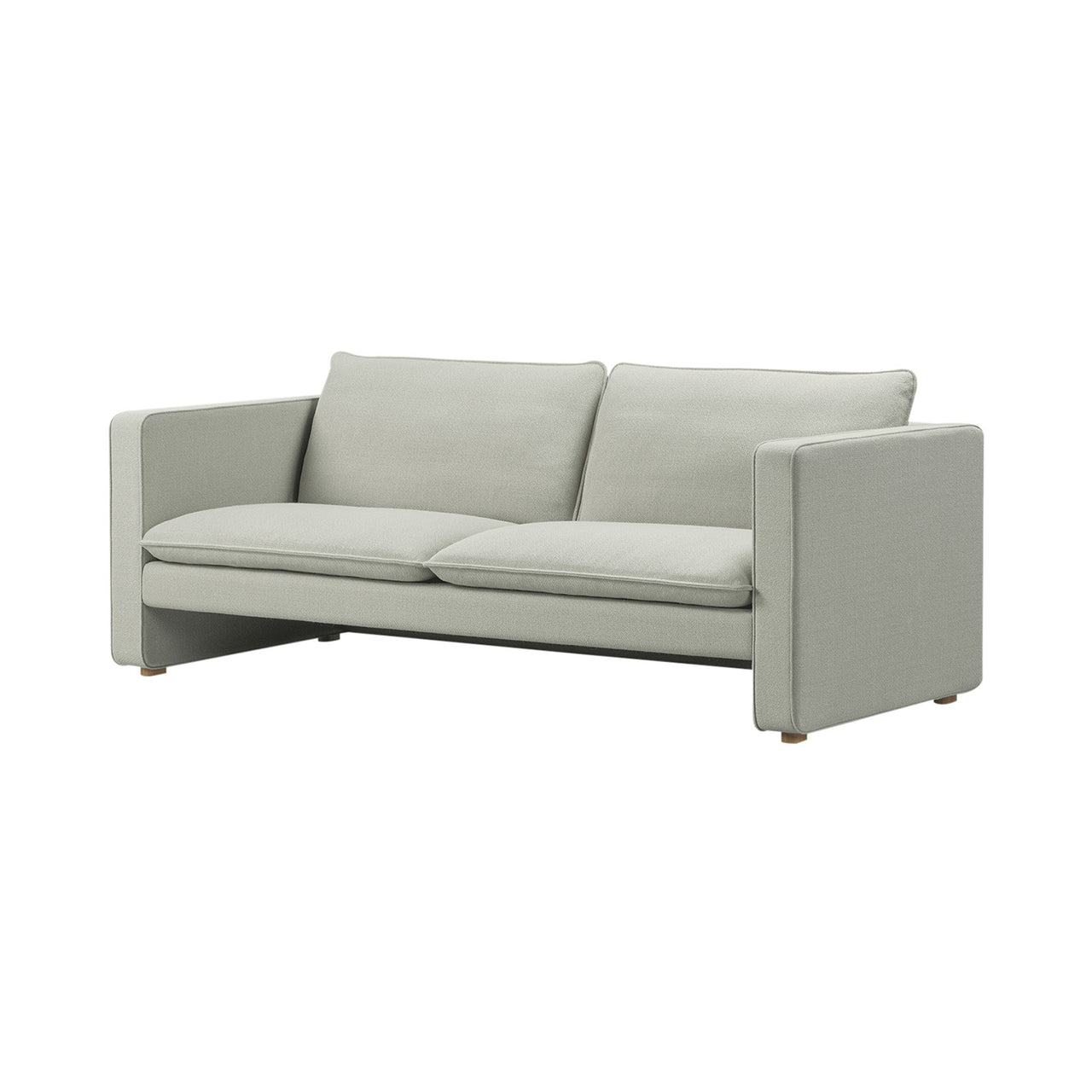 Jota 2 Seater Sofa: Light Oak Oil + Fabric Group 3