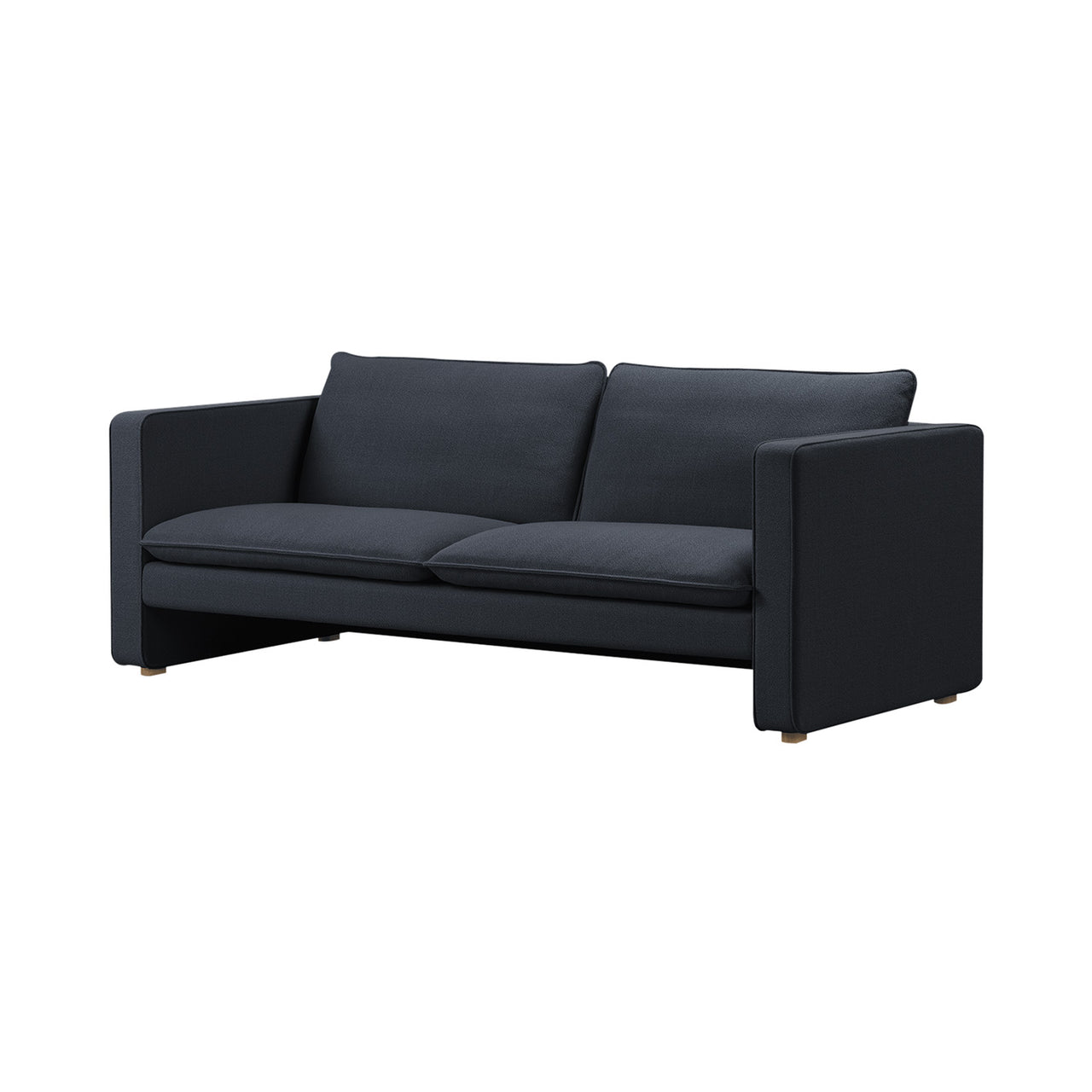 Jota 2 Seater Sofa: Light Oak Oil + Fabric Group 3