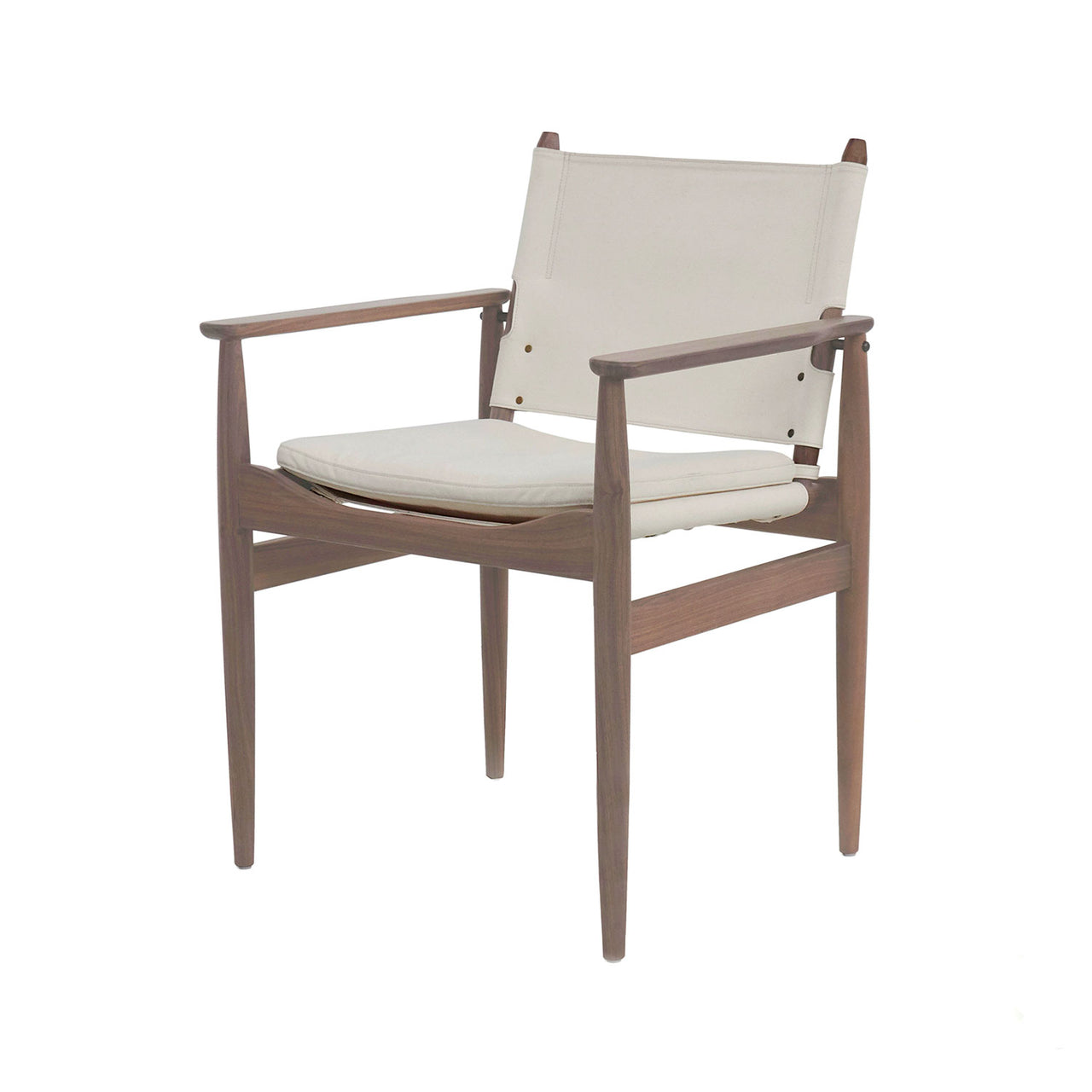 Journey Dining Armchair: Canvas + Soaped Oak + Natural