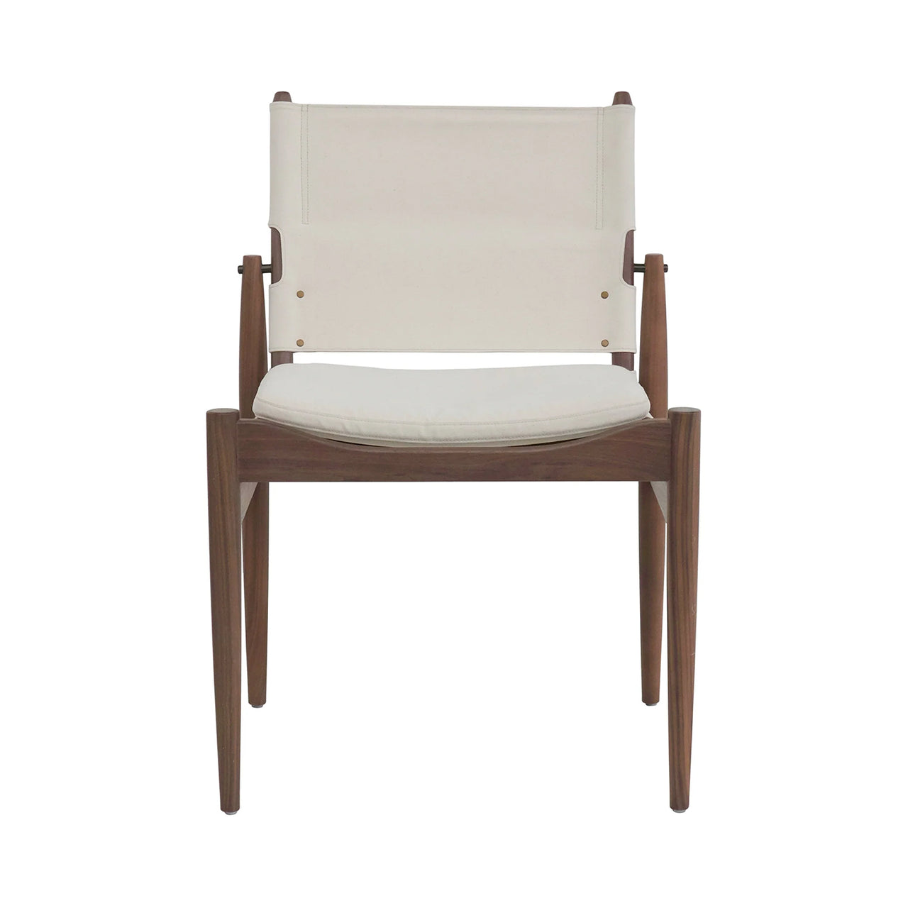 Journey Dining Chair: Canvas + Soaped  Walnut + Natural