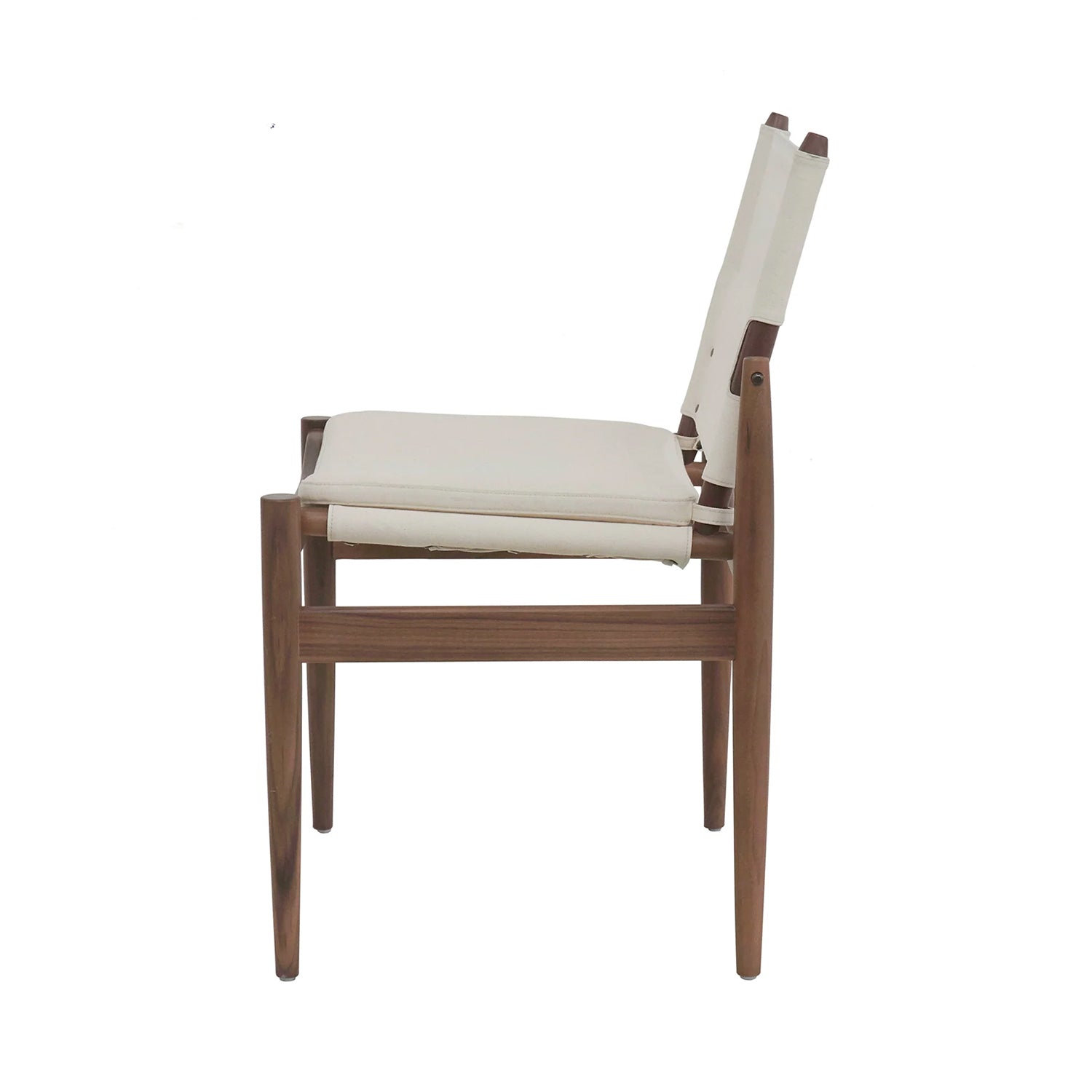 Journey Dining Chair: Canvas + Soaped  Walnut + Natural