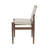 Journey Dining Chair: Canvas + Soaped  Walnut + Natural