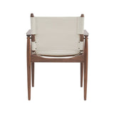 Journey Dining Armchair: Canvas + Natural Walnut + Natural