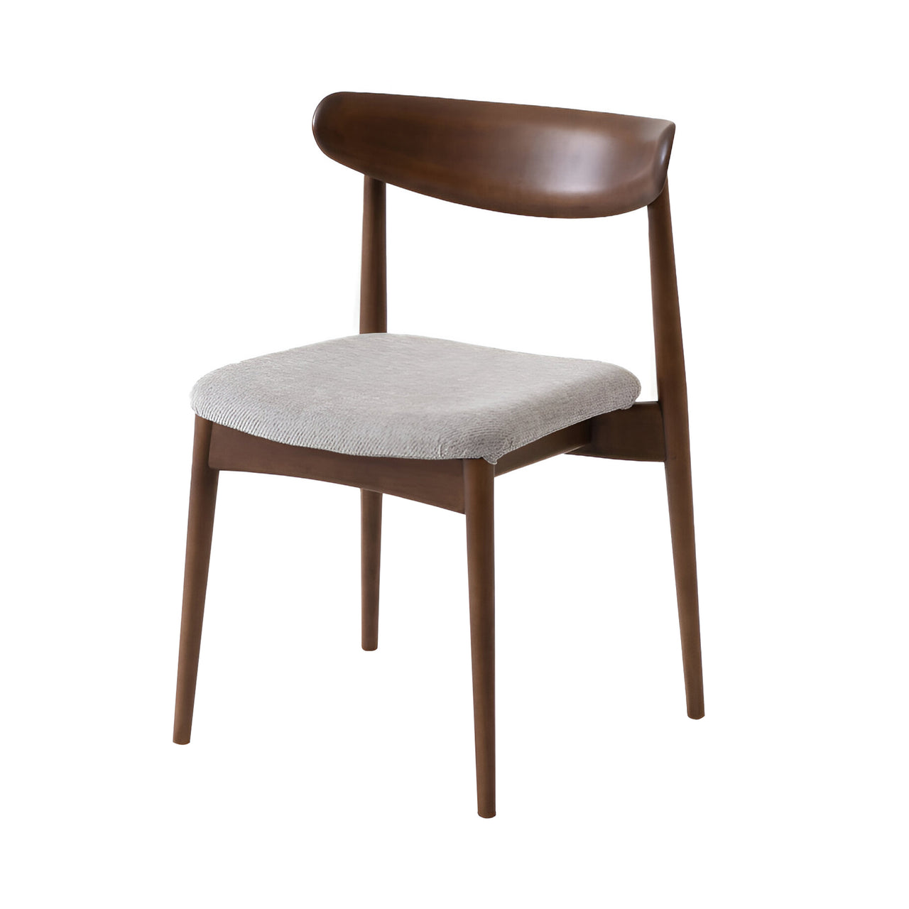 Seoto Side Chair: Seat Upholstered + Walnut