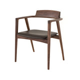 Seoto Armchair: Seat Upholstered
 + Low + Walnut