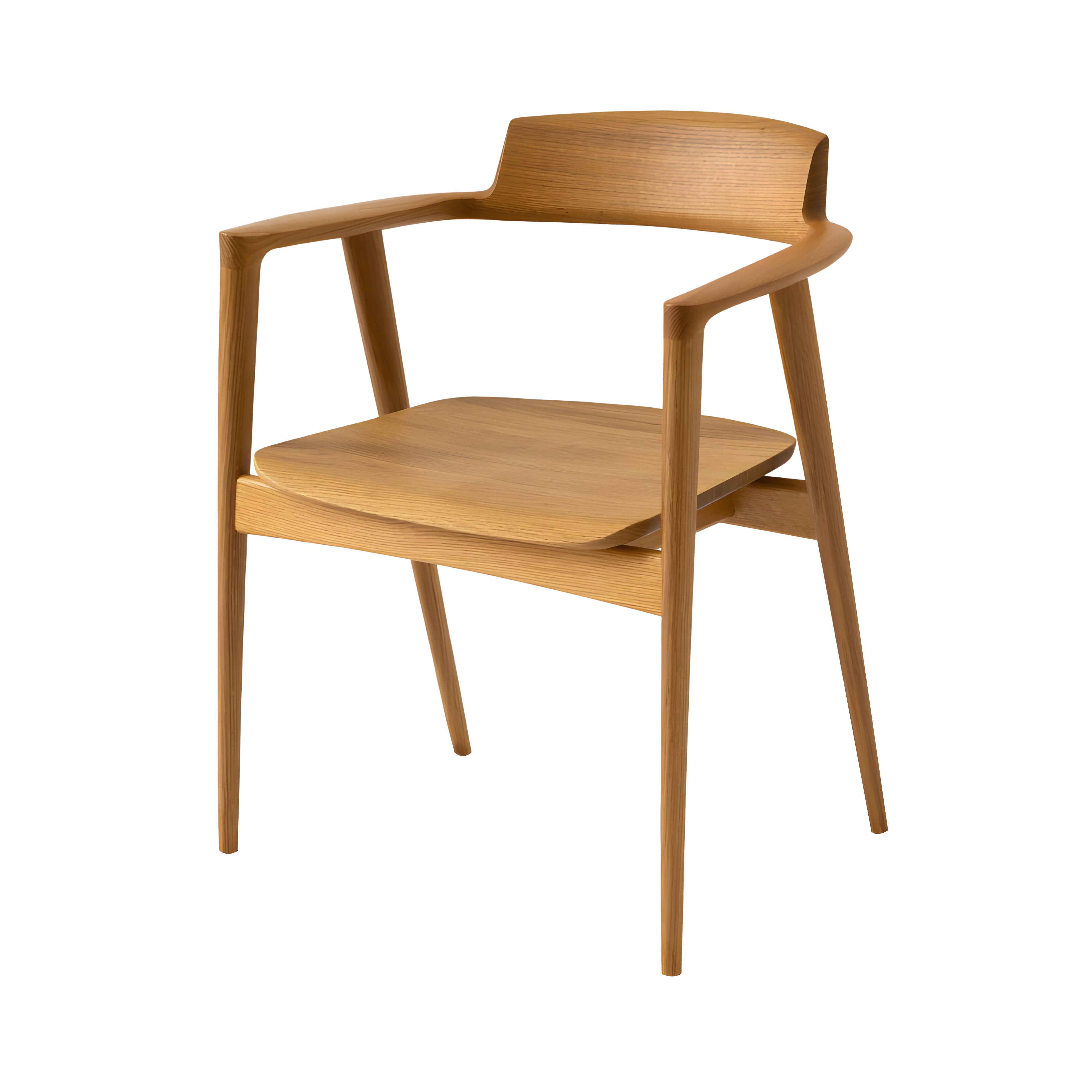 Seoto Armchair: High + White Oak