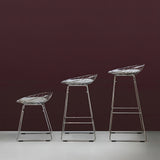KM05 Wire Stool with Seatpad: LS