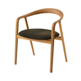 Kumahida Armchair: Seat Upholstered + White Oak