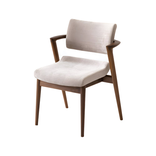 Seoto-EX Semi Armchair: Seat + Back Upholstered