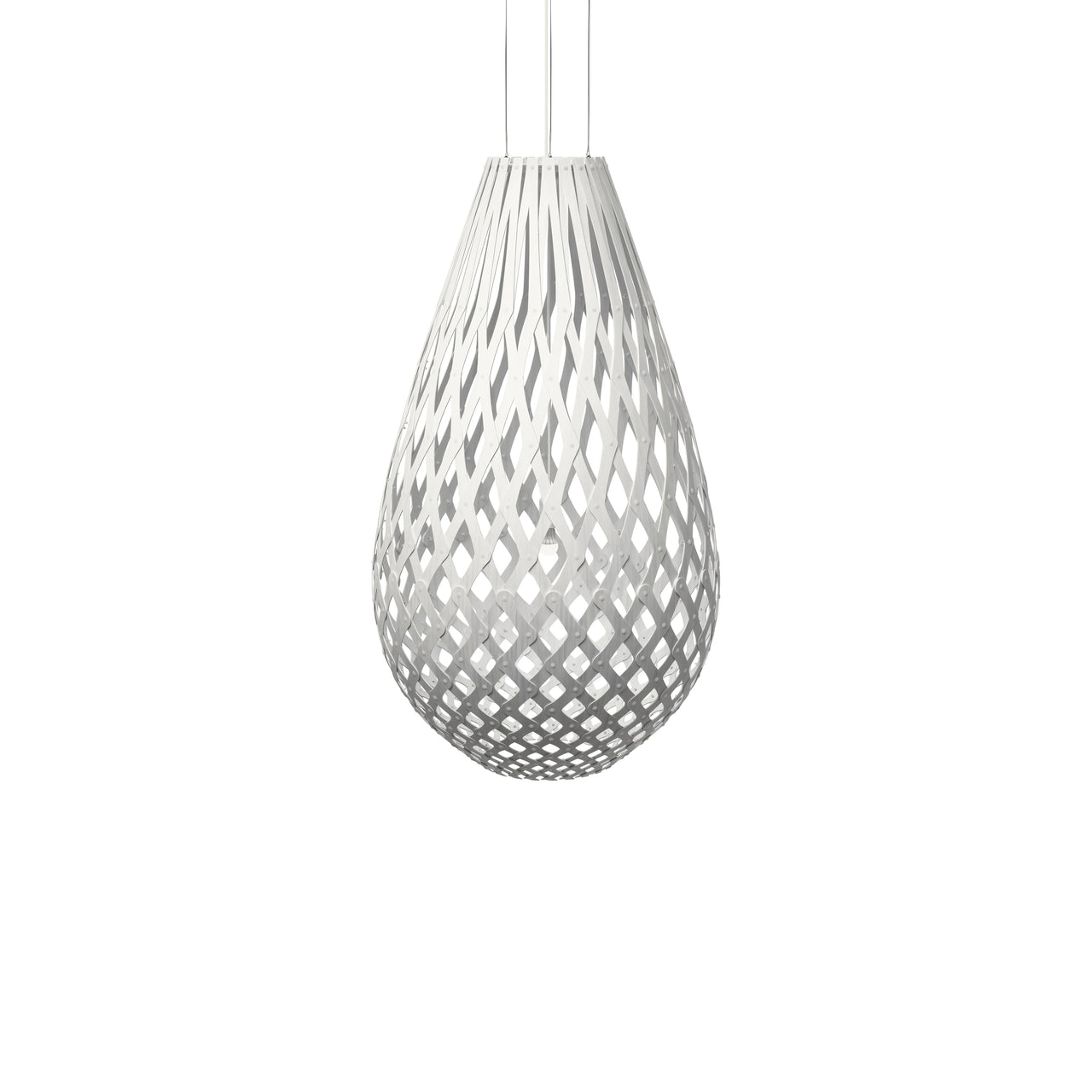 Kōura Pendant Light: Extra Large + White + White