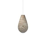 Kōura Pendant Light: Extra Small + Bamboo + White