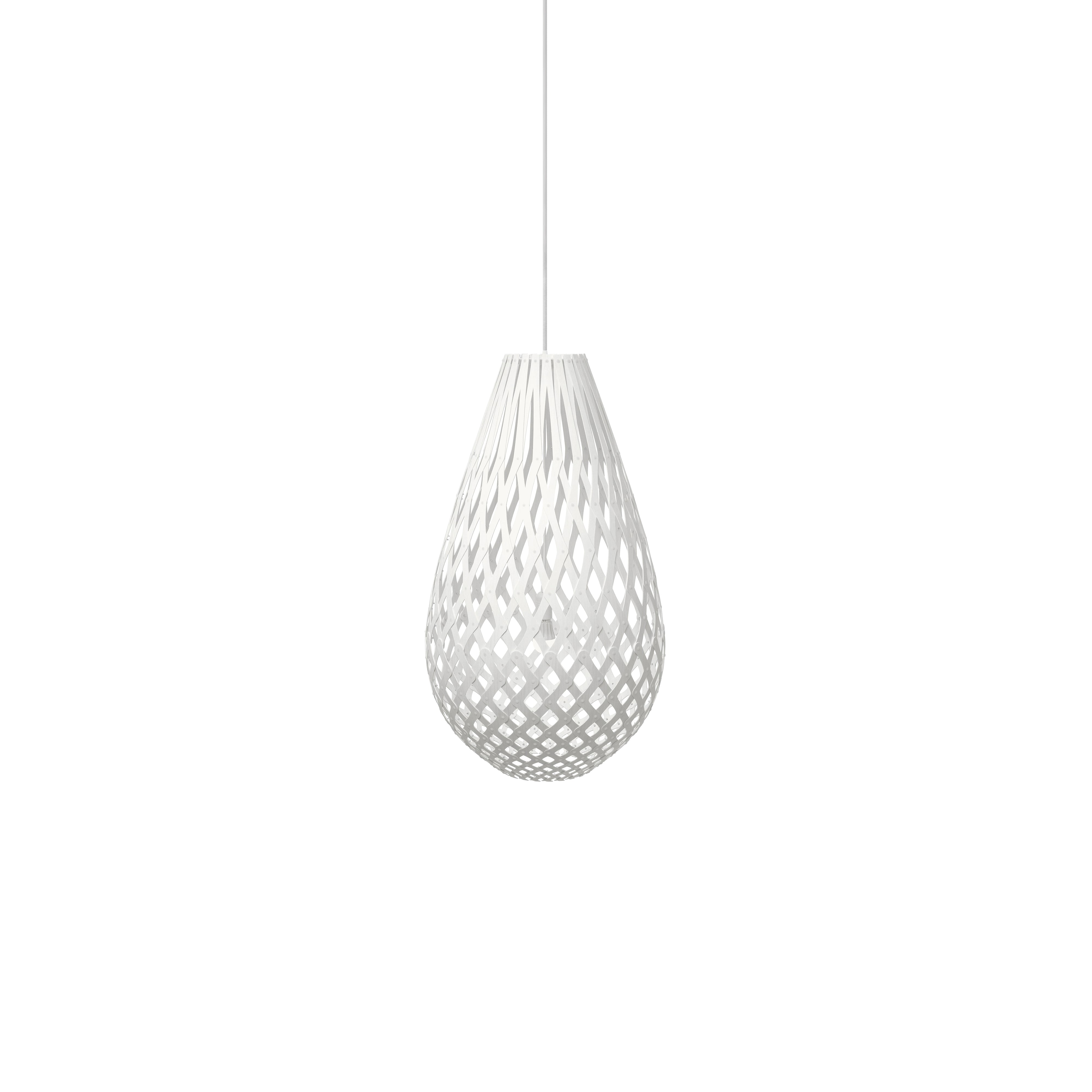 Kōura Pendant Light: Extra Small + White + White