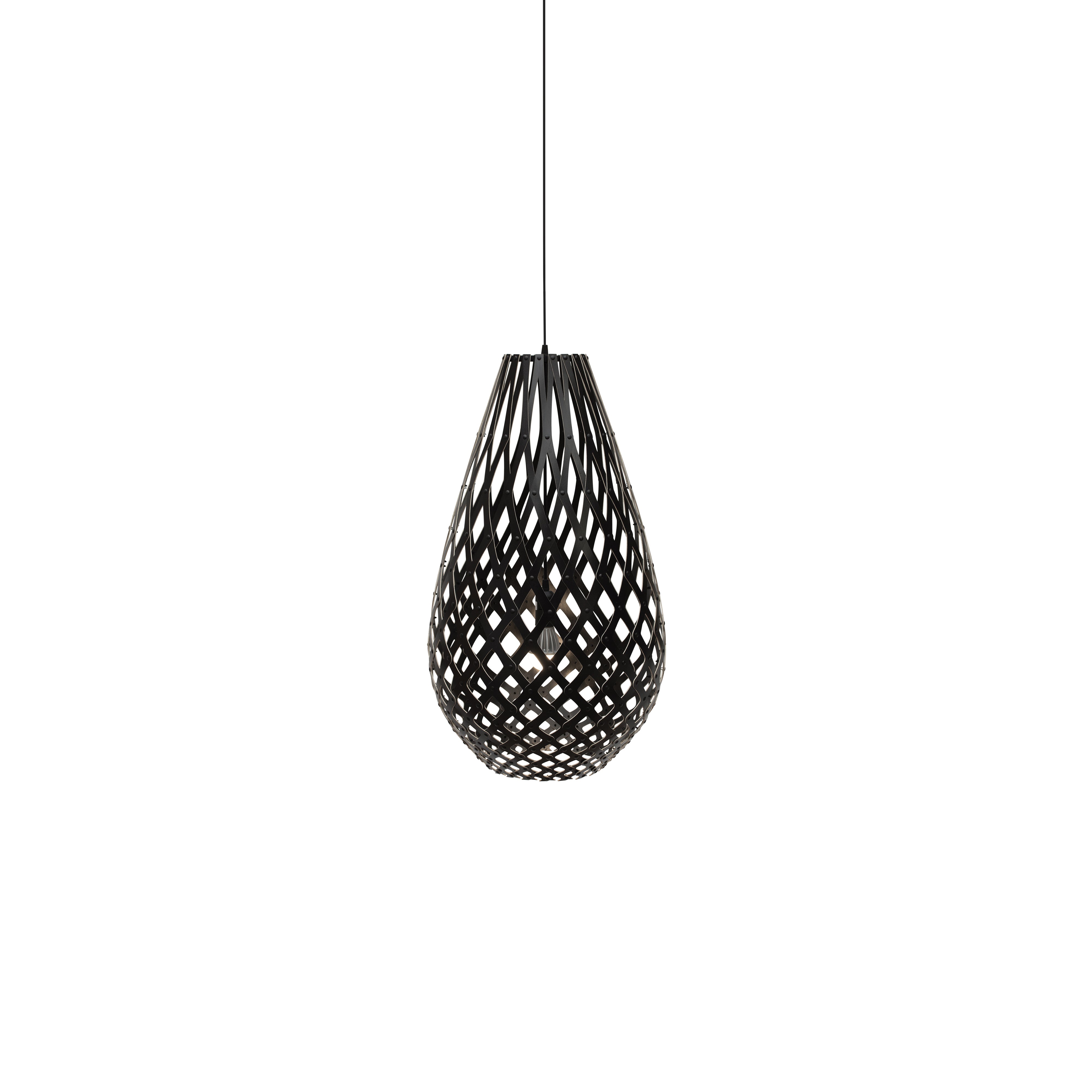 Kōura Pendant Light: Extra Small + Black + Black