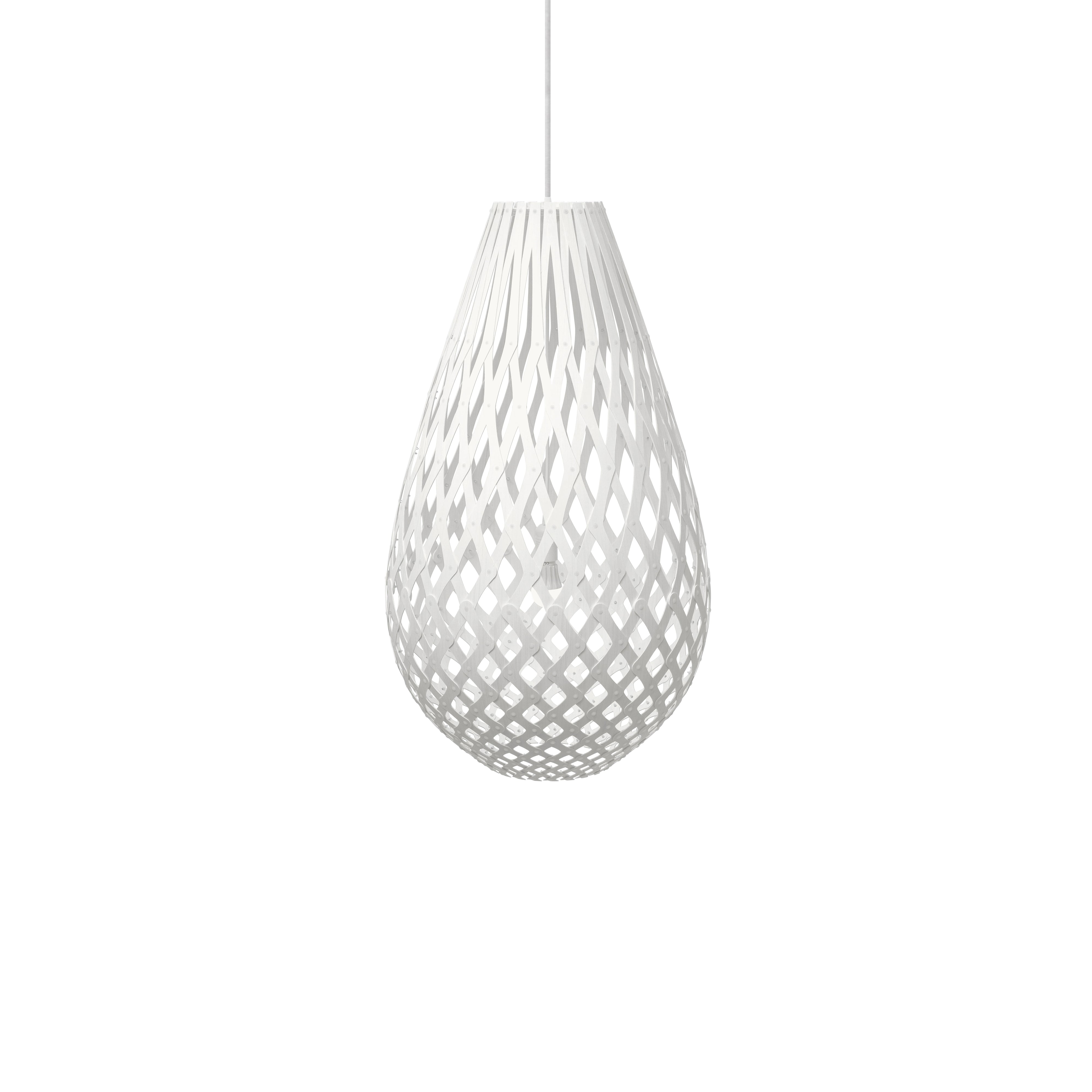 Kōura Pendant Light: Large + White + White