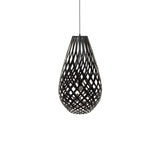 Kōura Pendant Light: Medium + Black + Black
