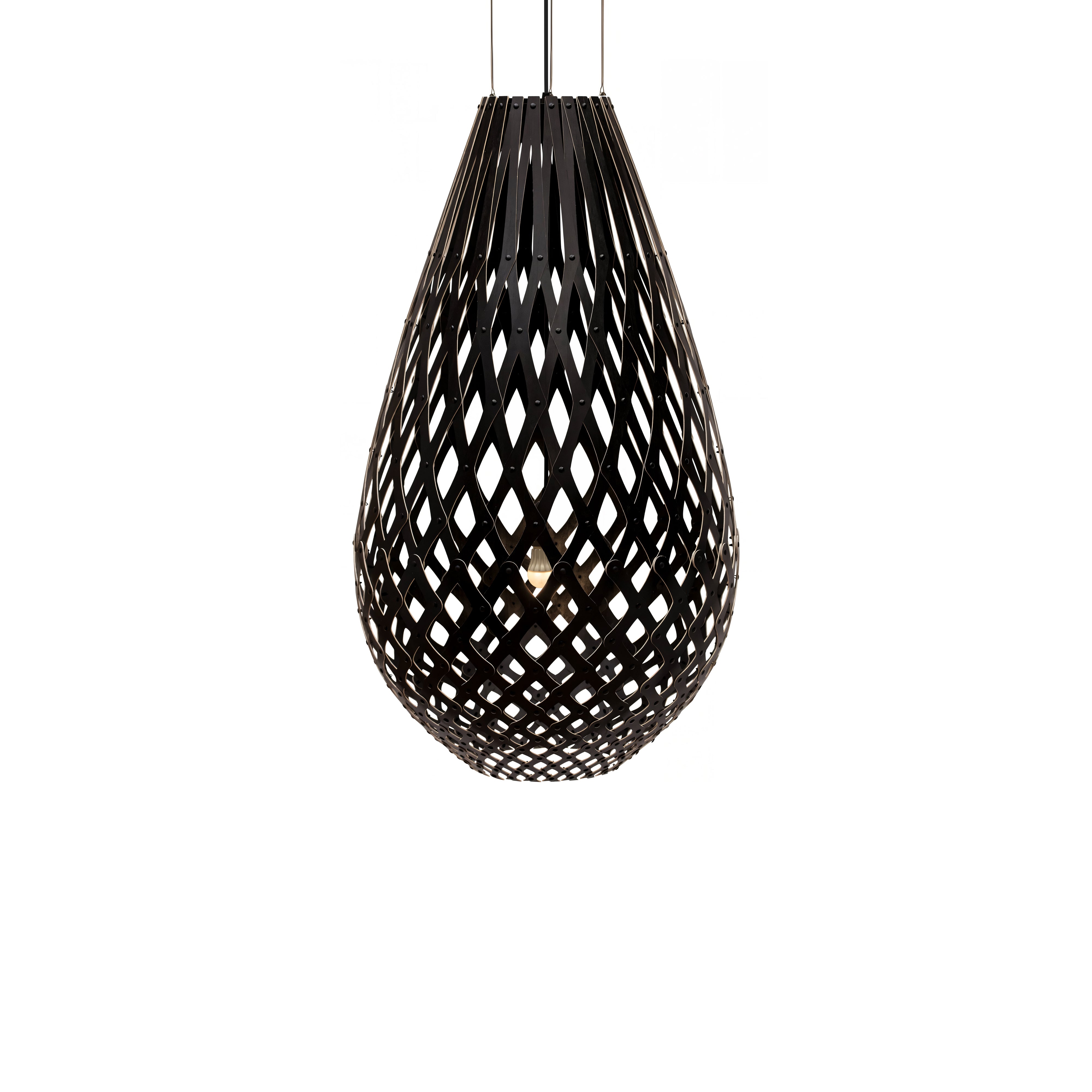 Kōura Pendant Light: XX Large + Black + Black