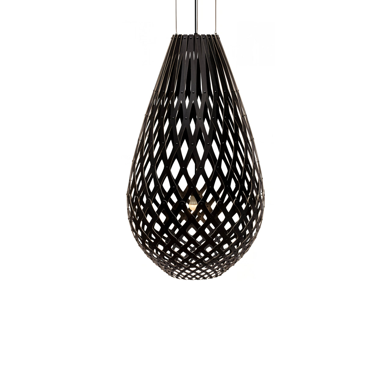 Kōura Pendant Light: XX Large + Black + Black